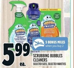 Metro SCRUBBING BUBBLES CLEANERS offer