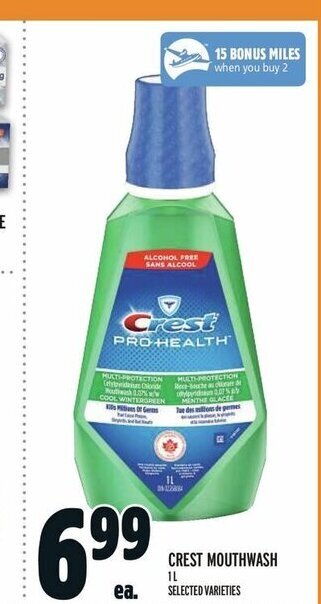 Metro CREST MOUTHWASH 1L offer