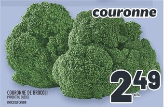 Metro COURONNE DE BROCOLI offer
