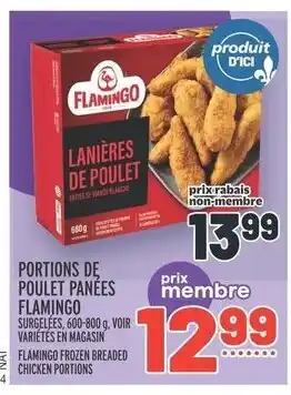 Metro PORTIONS DE POULET PANÉES FLAMINGO offer