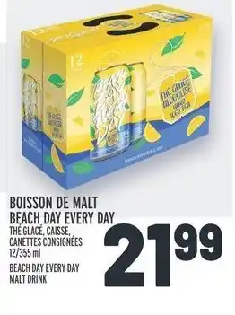 Metro BOISSON DE MALT BEACH DAY EVERY DAY offer