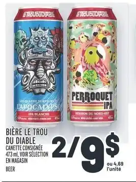 Metro BIÈRE LE TROU DU DIABLE offer