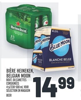 Metro BIÈRE HEINEKEN, BELGIAN MOON offer