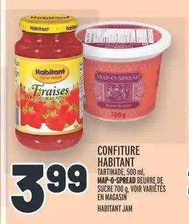Metro CONFITURE HABITANT offer