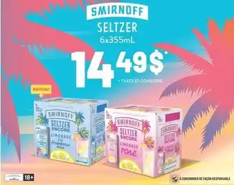 Metro SMIRNOFF SELTZER 6x355mL offer