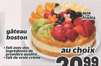 Metro Gâteau boston aux fruits offer