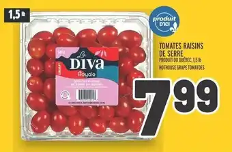 Metro TOMATES RAISINS DE SERRE offer