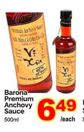T&T Supermarket Barona Premium Anchovy Sauce offer