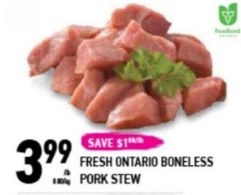 Coppa's Fresh Market FRESH ONTARIO BONELESS PORK STEW offer