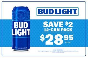 The Beer Store Bud light 12-can pack offer