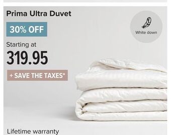 Linen Chest Prima ultra duvet offer