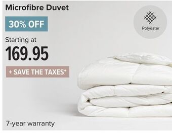 Linen Chest Microfibre duvet offer