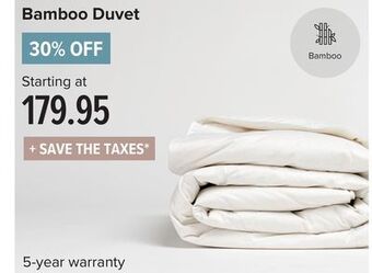Linen Chest Bamboo duvet offer