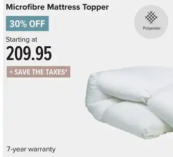 Linen Chest Microfibre mattress topper offer