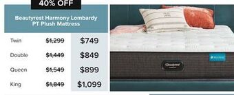 Linen Chest Harmony lombardy pt plush mattress offer