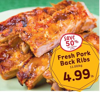 IGA Fresh Pork Back Ribs offer