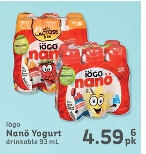 IGA lögo Nanö Yogurt drinkable 93 mL offer
