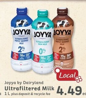 IGA Joyya by Dairyland ultrafiltered milk 1L offer