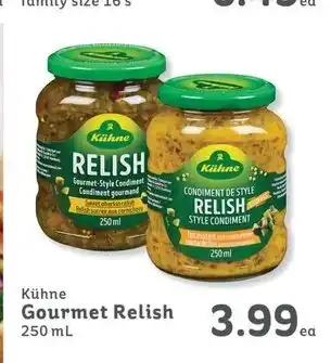 IGA Kühne Gourmet Relish 250ml offer