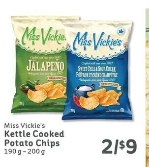 IGA Miss Vickie's Kettle Cooked Potato Chips offer