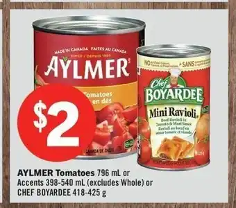 IGA AYLMER Tomatoes 796 mL offer