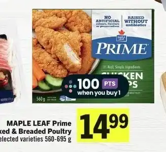 IGA MAPLE LEAF Prime Boxed & Breaded Poultry offer