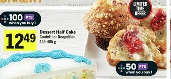 IGA Dessert Half Cake Confetti or Neapolitan 455-485 g offer
