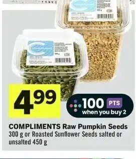 IGA COMPLIMENTS Raw Pumpkin Seeds 300 g offer