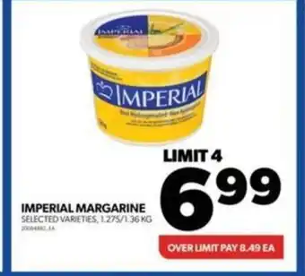 Wholesale Club IMPERIAL MARGARINE SELECTED VARIETIES, 1.275/1.36 KG offer