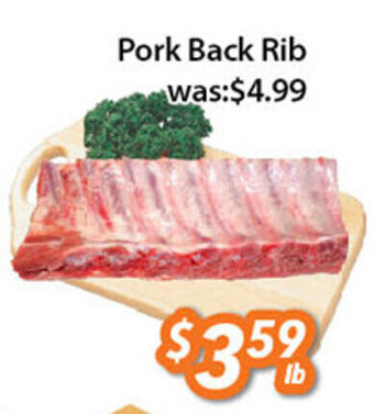 Ample Food Market Pork Back Rib offer