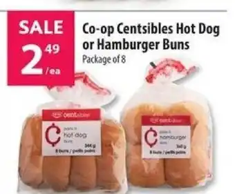 Co-op Centsibles Hot Dog or Hamburger Buns offer