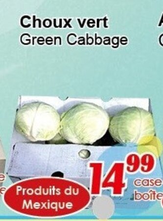 Marche C&T Choux vert offer