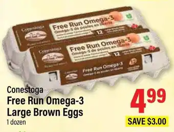 Commisso's Fresh Foods Conestoga Free Run Omega-3 Large Brown Eggs offer