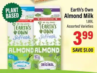 Commisso's Fresh Foods Earth's Own Almond Milk offer