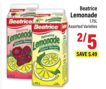 Commisso's Fresh Foods Beatrice Lemonade offer