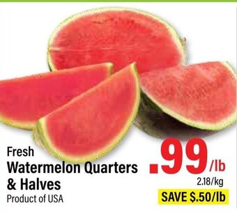 Commisso's Fresh Foods Fresh Watermelon Quarters & Halves offer