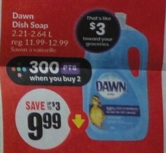 FreshCo Dawn Dish Soap offer