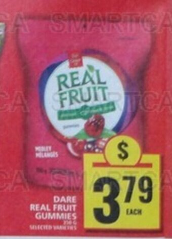 Food Basics DARE REAL FRUIT GUMMIES offer