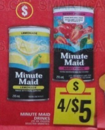 Food Basics MINUTE MAID DRINKS offer