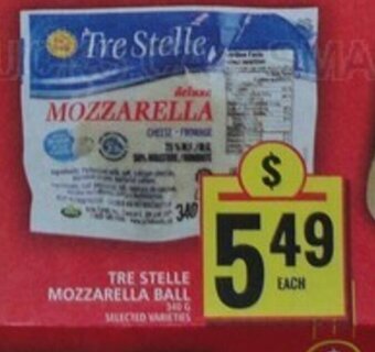 Food Basics TRE STELLE MOZZARELLA BALL offer