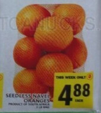 Food Basics SEEDLESS NAVEL ORANGES offer