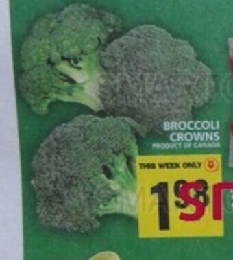 Food Basics BROCCOLI CROWNS offer