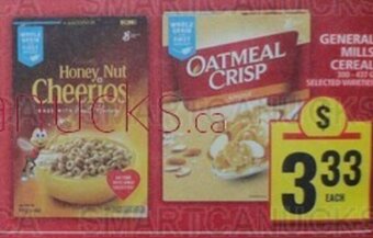 Food Basics GENERAL MILLS CEREAL offer