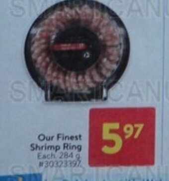 Walmart Our Finest Shrimp Ring offer