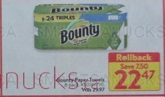 Walmart Bounty Paper-Towels offer