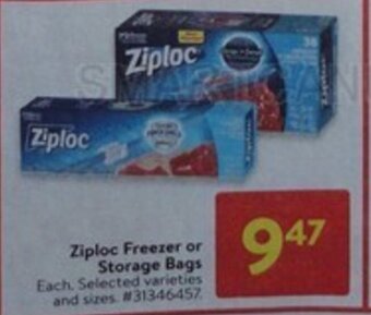 Walmart Ziploc Freezer or Storage Bags offer