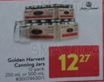 Walmart Golden Harvest Canning Jars offer