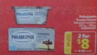 Walmart Philadelphia Cream Cheese offer