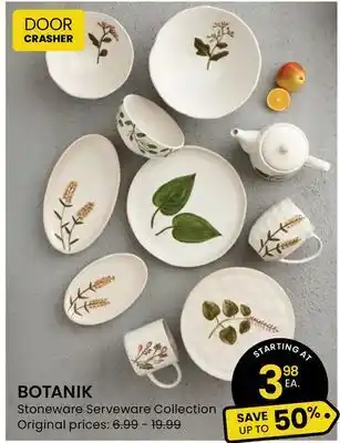 Stokes Botanik stoneware serveware collection offer