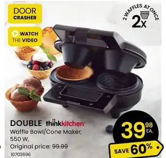 Stokes Double waffle bowl/cone maker offer